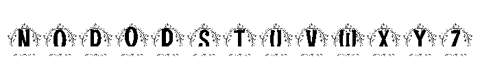 Laurentis Split Monogram Font UPPERCASE