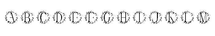 Lauressence Monogram Font UPPERCASE