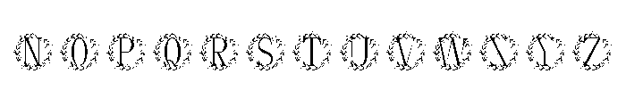 Lauressence Monogram Font UPPERCASE