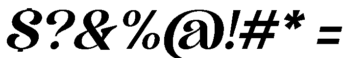 Laveno Qauline Italic Font OTHER CHARS