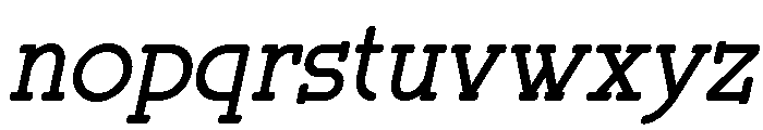 Laveto Italic Font LOWERCASE