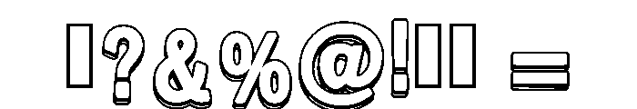 Layer Outline Regular Font OTHER CHARS