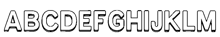 Layer Outline Regular Font UPPERCASE