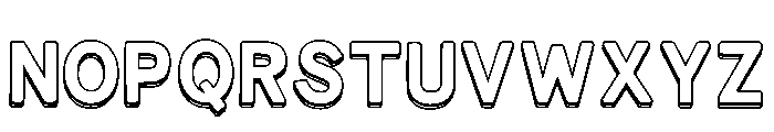 Layer Outline Regular Font LOWERCASE