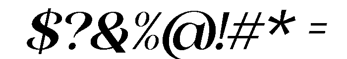 Layer Valenas Italic Font OTHER CHARS