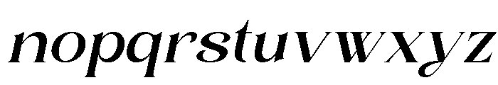 Layer Valenas Italic Font LOWERCASE