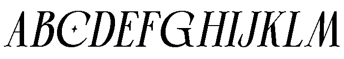 Layoce Italic Font UPPERCASE