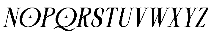 Layoce Italic Font UPPERCASE