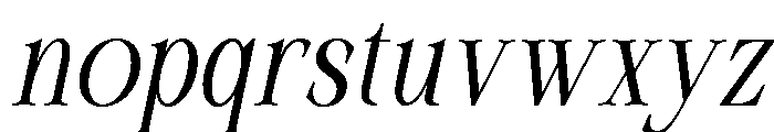 Layoce Italic Font LOWERCASE
