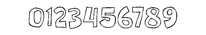 Lazy Club Outline Font OTHER CHARS