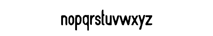 Lazy Loop Font LOWERCASE