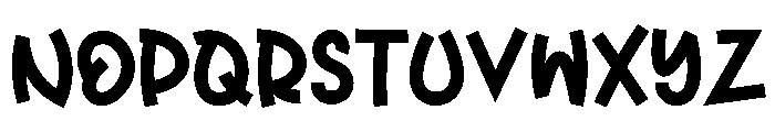 Lazy March Font UPPERCASE