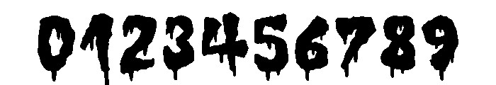 Lazy Mummy - Drip Font OTHER CHARS