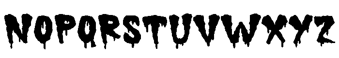 Lazy Mummy - Drip Font UPPERCASE