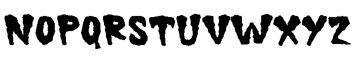 Lazy Mummy Font UPPERCASE