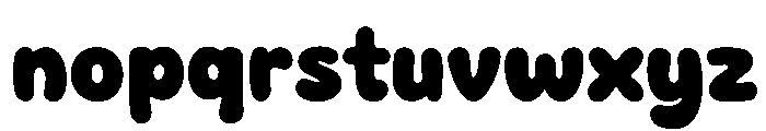 Lazy Sunday Club Regular Font LOWERCASE