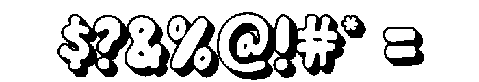 Lazy Toms Shadow Font OTHER CHARS