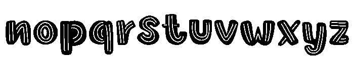 Lazy beach Font LOWERCASE