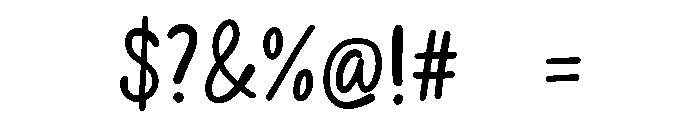Lazy browny Font OTHER CHARS