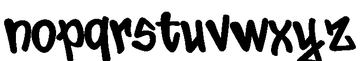 Lazy fox script Font LOWERCASE