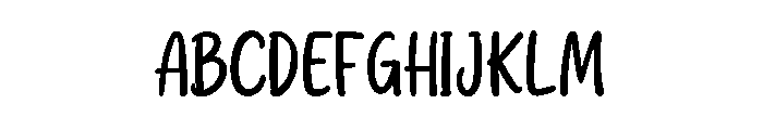 lazy Ink Font UPPERCASE