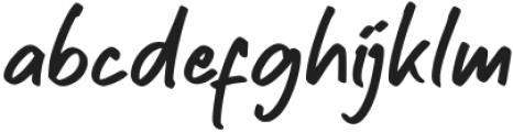 LARHEEN Regular otf (400) Font LOWERCASE