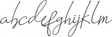 LAROSH Sithal Signature otf (400) Font LOWERCASE