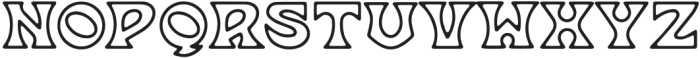 LAS CRUCES Bold Outline ttf (700) Font LOWERCASE