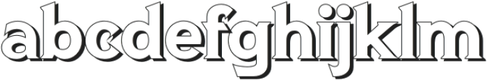 LATUNNER Shadow otf (400) Font LOWERCASE