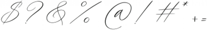 La Belle Signature Regular otf (400) Font OTHER CHARS