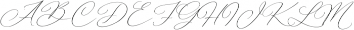 La Belle Signature Regular otf (400) Font UPPERCASE