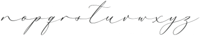 La Belle Signature Regular otf (400) Font LOWERCASE