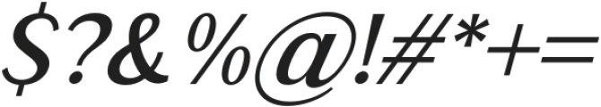 La Bisane Medium Italic otf (500) Font OTHER CHARS