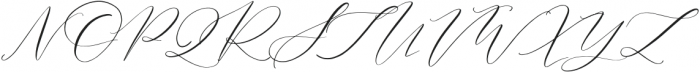 La Bohemienne Script Regular otf (400) Font UPPERCASE