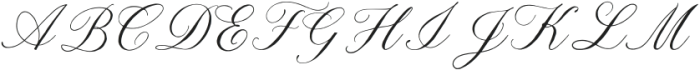 La Charlune Regular otf (400) Font UPPERCASE