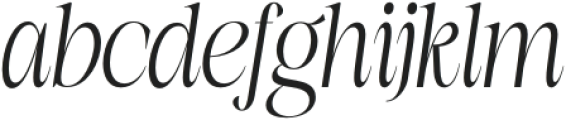 La Fleur Grande Italic otf (400) Font LOWERCASE