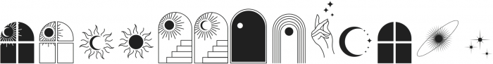 La Gagliane Icon Icon otf (400) Font LOWERCASE