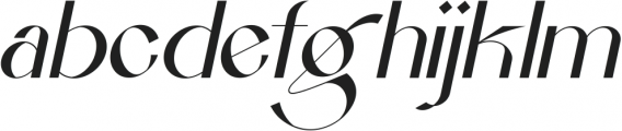 La Gagliane Italic otf (400) Font LOWERCASE