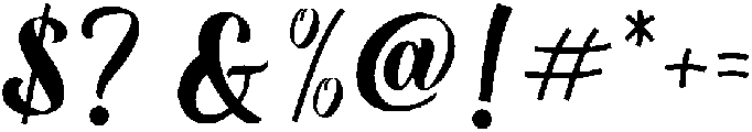 La Gathe otf (400) Font OTHER CHARS
