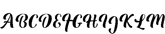 La Gathe otf (400) Font UPPERCASE