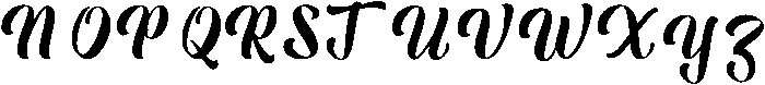 La Gathe otf (400) Font UPPERCASE