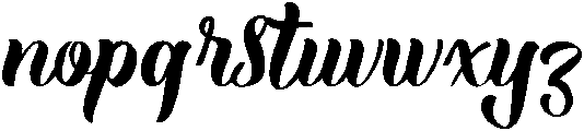 La Gathe otf (400) Font LOWERCASE