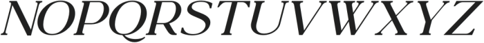 La Luxes Serif Pro Extra Bold Italic otf (700) Font UPPERCASE