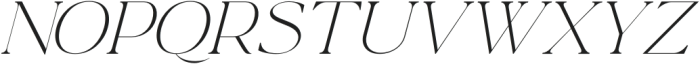 La Luxes Serif Pro Extra Light Italic otf (200) Font UPPERCASE