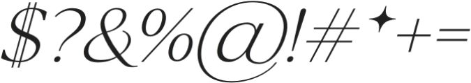 La Luxes Serif Pro Italic otf (400) Font OTHER CHARS