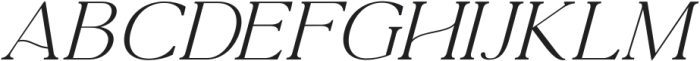 La Luxes Serif Pro Italic otf (400) Font UPPERCASE