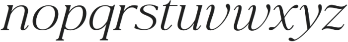 La Luxes Serif Pro Medium Italic otf (500) Font LOWERCASE