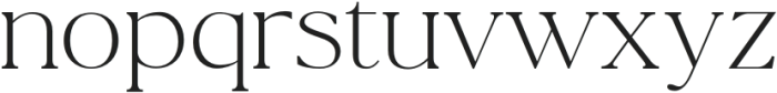 La Luxes Serif Pro Regular otf (400) Font LOWERCASE