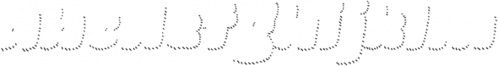 La Mona Pro Shadow Hand Line Italic otf (400) Font LOWERCASE