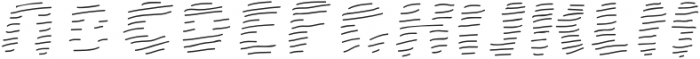 La Mona Pro Texture Hand Line Italic otf (400) Font UPPERCASE